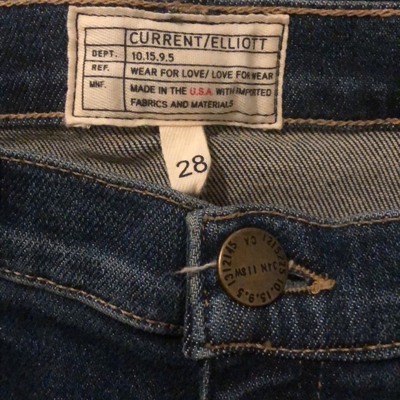 New Current Elliott The Stiletto Wren Destroy cropped ankle distressed rip jeans - Picture 11 of 12